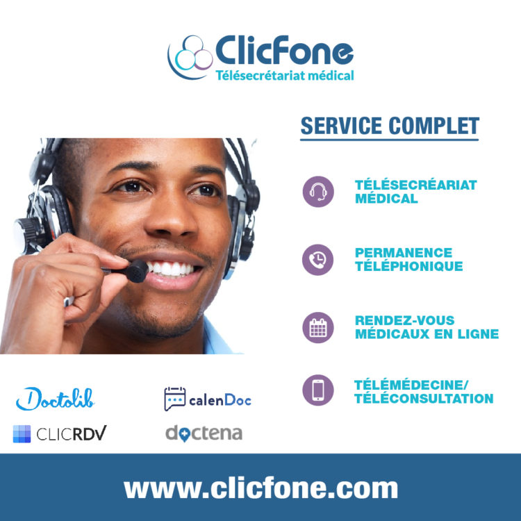ClicFone telesecretariat medical martinique guadeloupe 