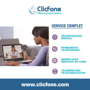 ClicFone Télésecrétariat téléconsultation