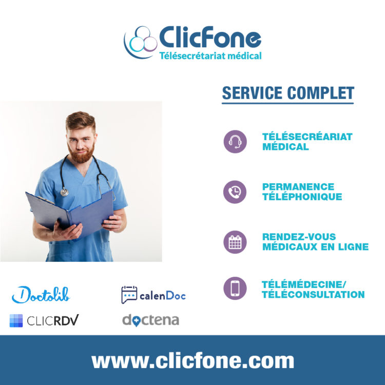 ClicFone LibreRDV Télésecrétariat medical prise de rendez vous