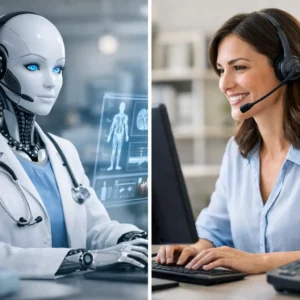 Agent IA médical vs télésecrétaire humain